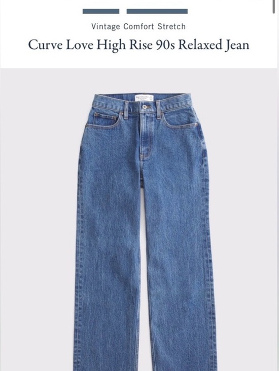 Abercrombie & Fitch Denim - Abercrombie & Fitch 90s Relaxed Jeans Womens 28x30 Blue Dark Wash High Rise